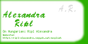 alexandra ripl business card